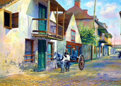 Charlotte Street St Augustine FL in 1907 Art Print (7 Sizes) - Archival Paper
