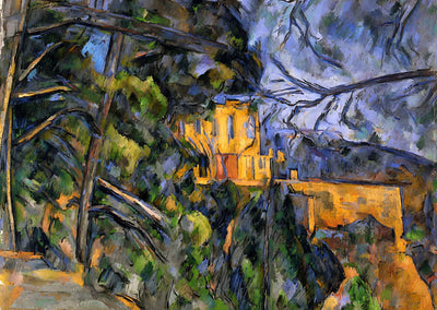 Chateau Noir Art Print 1904 Painting by Paul Cezanne (6 Sizes) - Acid Free