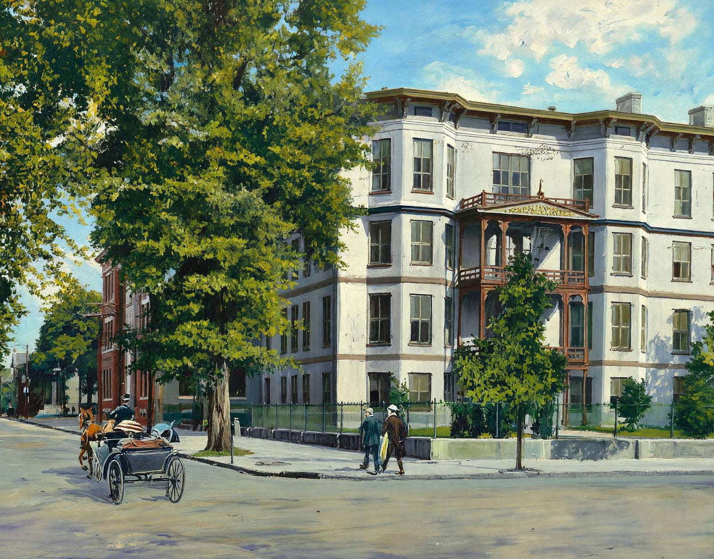 Chatham Academy Savannah GA in 1905 Art Print (7 Sizes) - Archival Paper