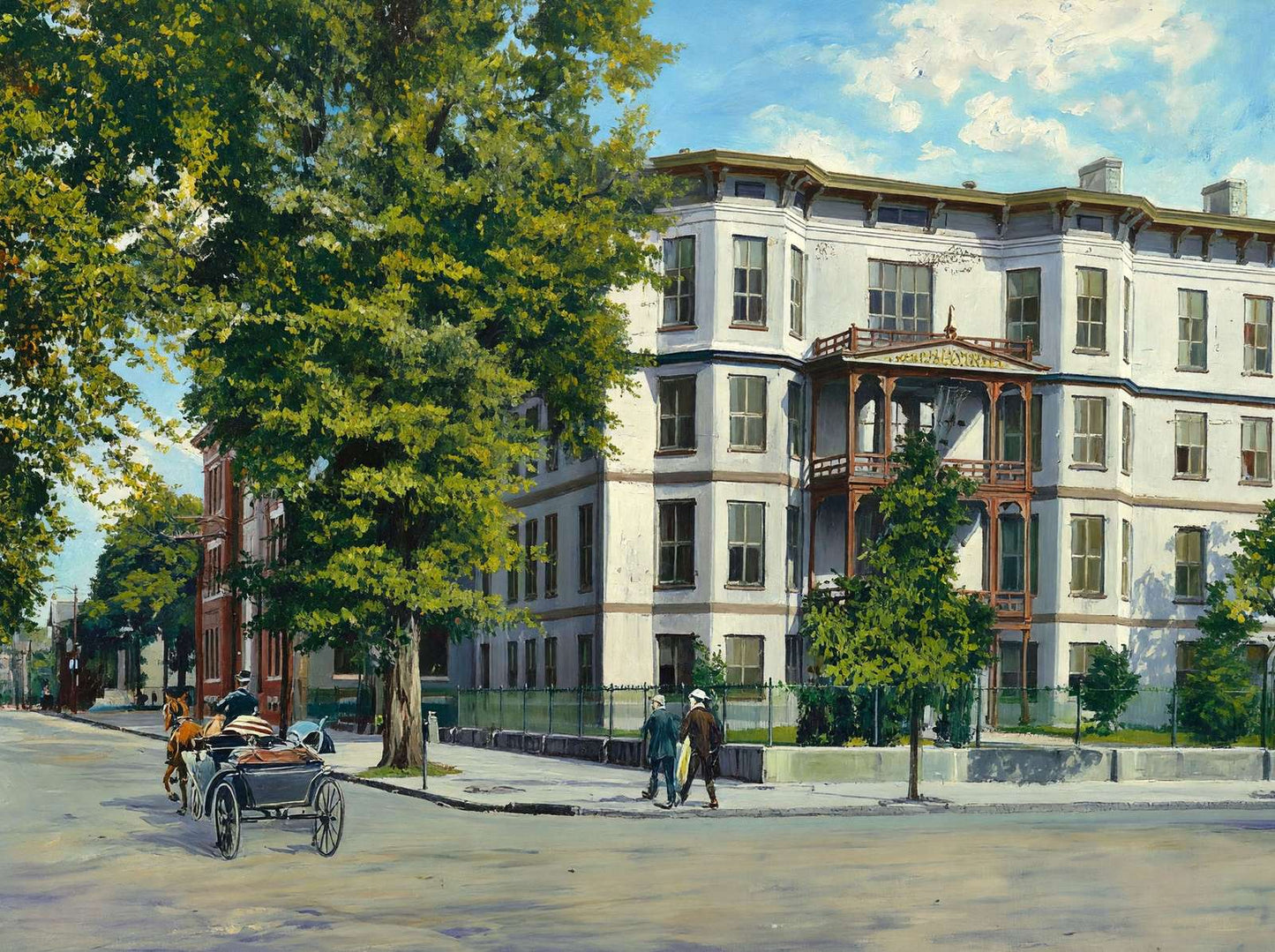 Chatham Academy Savannah GA in 1905 Art Print (7 Sizes) - Archival Paper