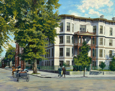 Chatham Academy in Savannah in 1905 art print