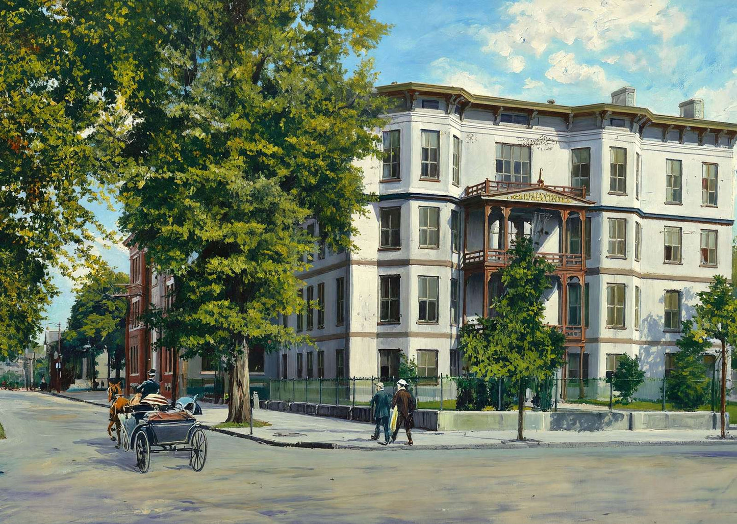 Chatham Academy Savannah GA in 1905 Art Print (7 Sizes) - Archival Paper