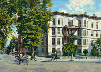 Chatham Academy Savannah GA in 1905 Art Print (7 Sizes) - Archival Paper