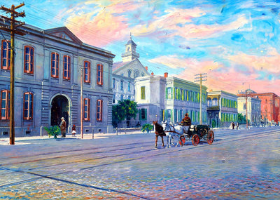 Charity Hospital New Orleans in 1907 Art Print (7 Sizes) - Reproduction