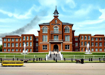 Charity Hospital Shreveport LA in 1906 Vintage Print (7 Sizes)