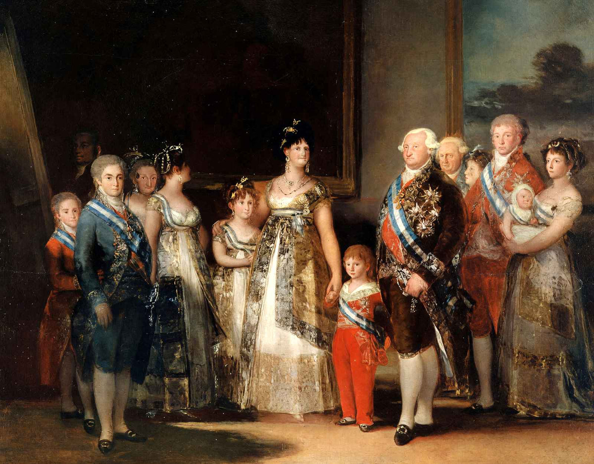 Charles Iv of Spain and His Family Art Print 1800 by Francisco Goya (6 Sizes)