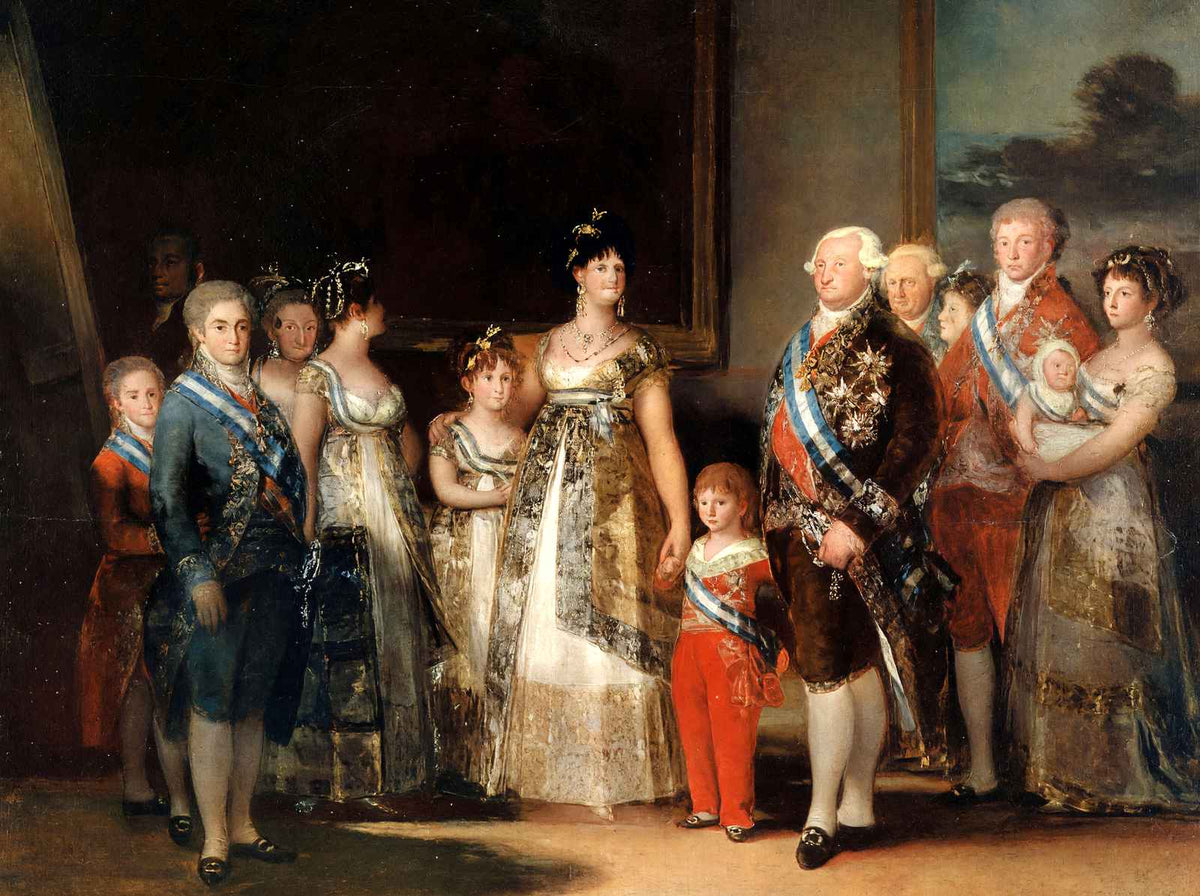 Charles Iv of Spain and His Family Art Print 1800 by Francisco Goya (6 Sizes)