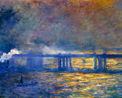 Charing Cross Bridge (1903) fine art print by Claude Monet (1903)