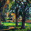 Chestnut Tree and Farm Fine Art Print 1885 Painting by Paul Cezanne (6 Sizes)