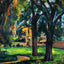 Chestnut Tree and Farm Fine Art Print 1885 Painting by Paul Cezanne (6 Sizes)
