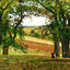Chestnut Trees at Osny Art Print 1873 Painting by Camille Pissarro (6 Sizes)