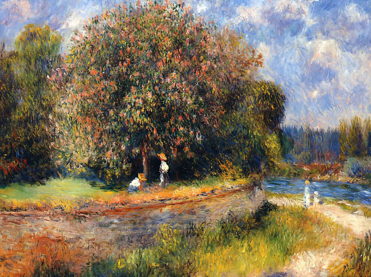 Chestnut Tree Blooming Fine Art Print 1881 by Pierre-Auguste Renoir (6 Sizes)