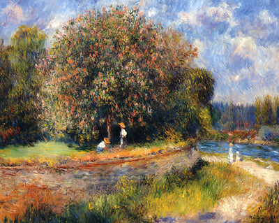Chestnut Tree Blooming fine art print by Pierre-Auguste Renoir (1881)