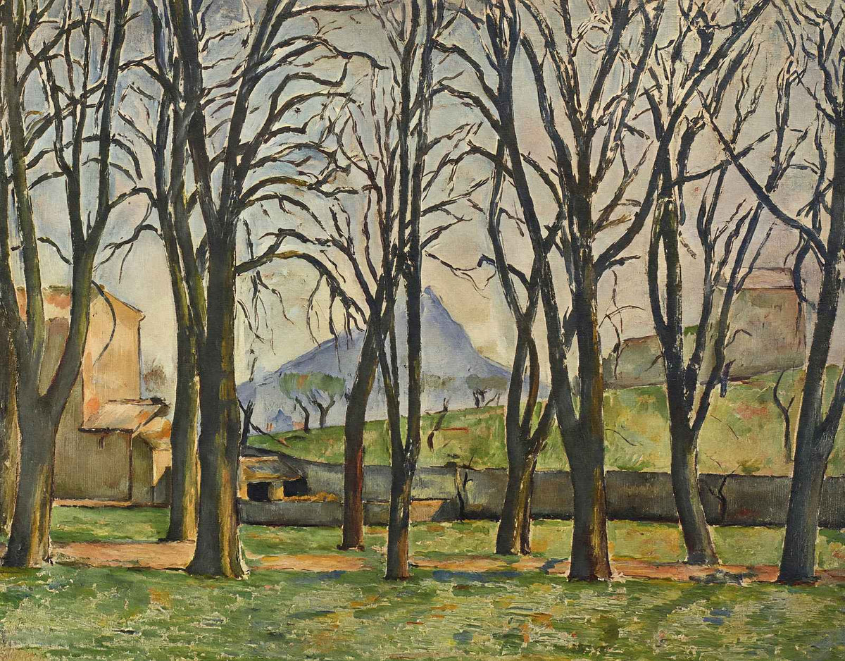 Chestnut Trees at the Jas De Bouffan Art Print 1887 by Paul Cezanne (6 Sizes)
