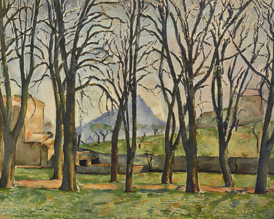 Chestnut Trees at the Jas De Bouffan fine art print by Paul Cezanne (1887)