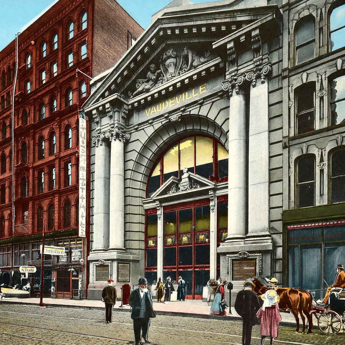Hyde & Behman's Music Hall Chicago in 1905 Vintage Print (7 Sizes)