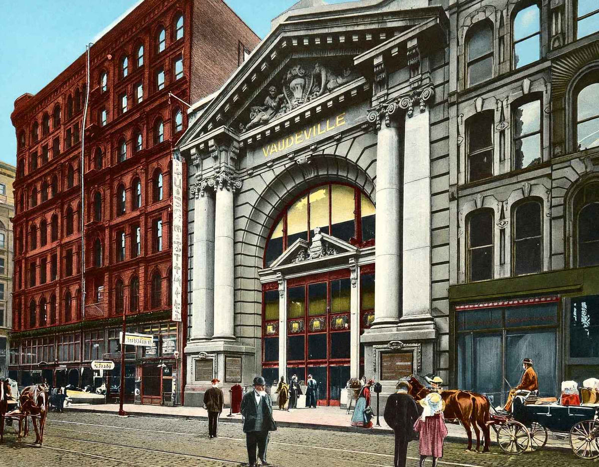Hyde & Behman's Music Hall Chicago in 1905 Vintage Print (7 Sizes)