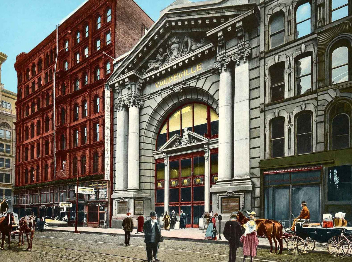 Hyde & Behman's Music Hall Chicago in 1905 Vintage Print (7 Sizes)