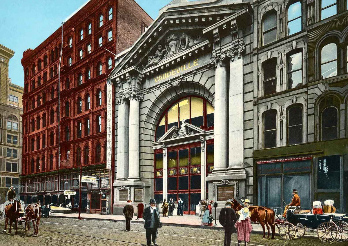 Hyde & Behman's Music Hall Chicago in 1905 Vintage Print (7 Sizes)