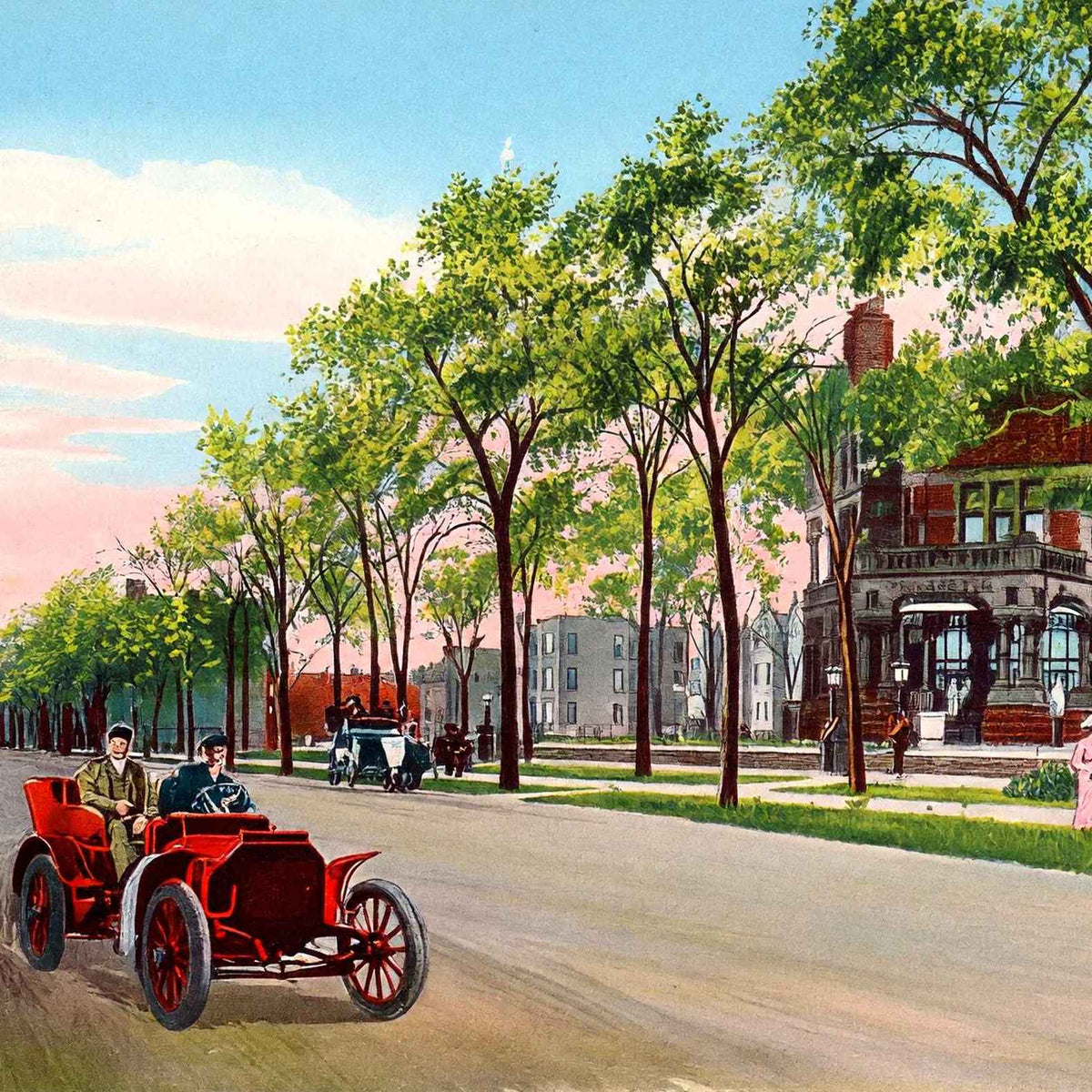Mrs. Potter Palmer Residence Chicago in 1905 Vintage Print (7 Sizes)