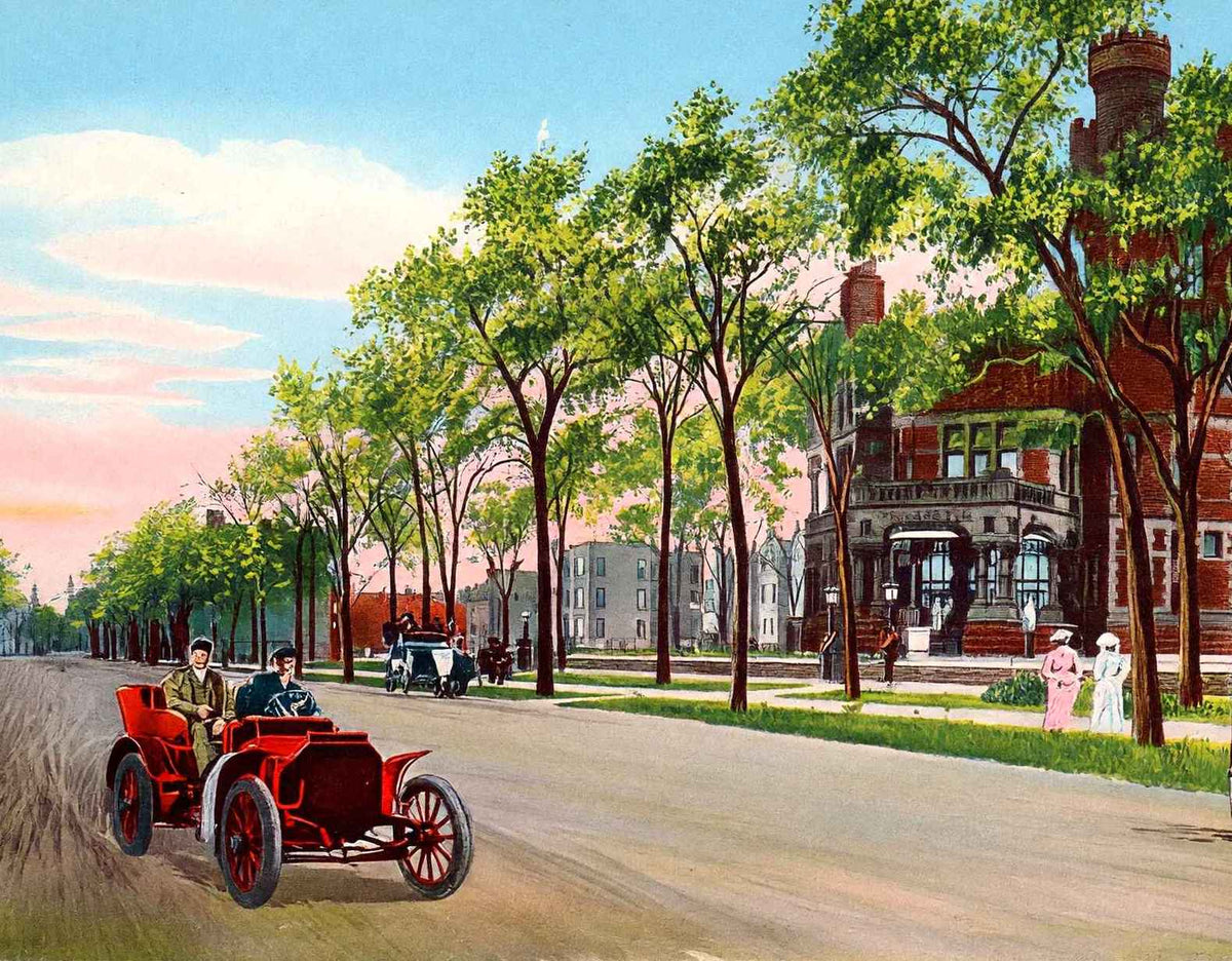 Mrs. Potter Palmer Residence Chicago in 1905 Vintage Print (7 Sizes)