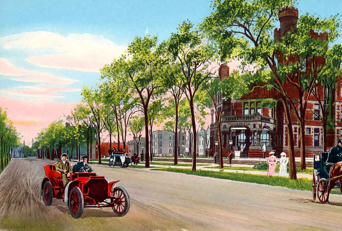 Mrs. Potter Palmer Residence Chicago in 1905 Vintage Print (7 Sizes)