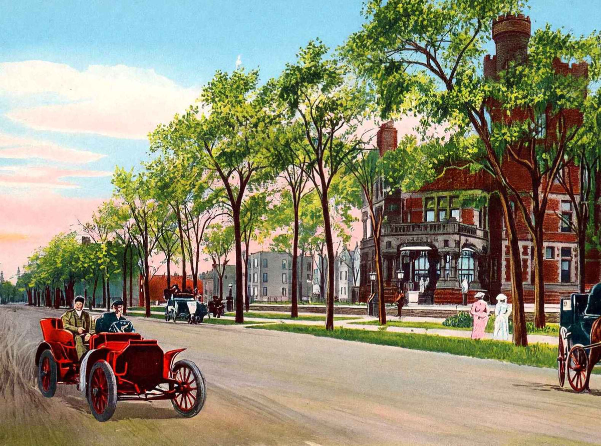 Mrs. Potter Palmer Residence Chicago in 1905 Vintage Print (7 Sizes)