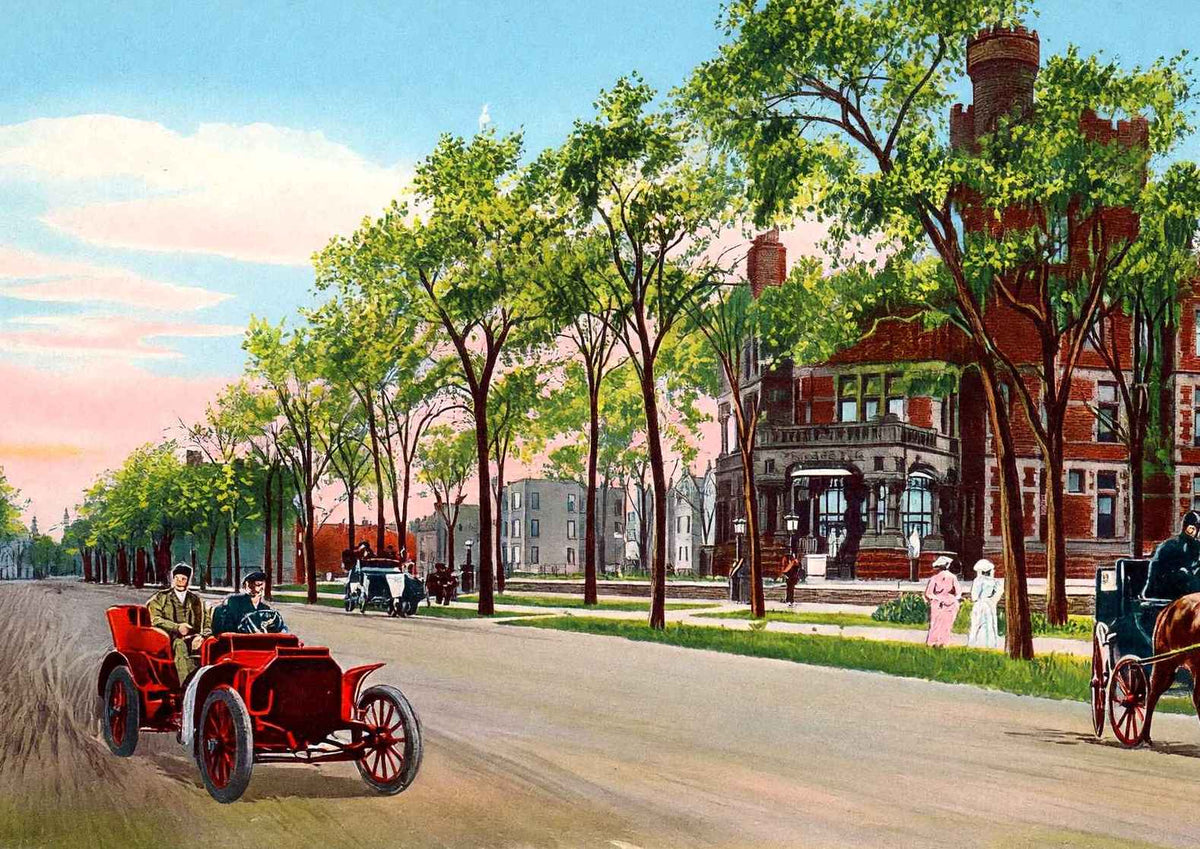 Mrs. Potter Palmer Residence Chicago in 1905 Vintage Print (7 Sizes)