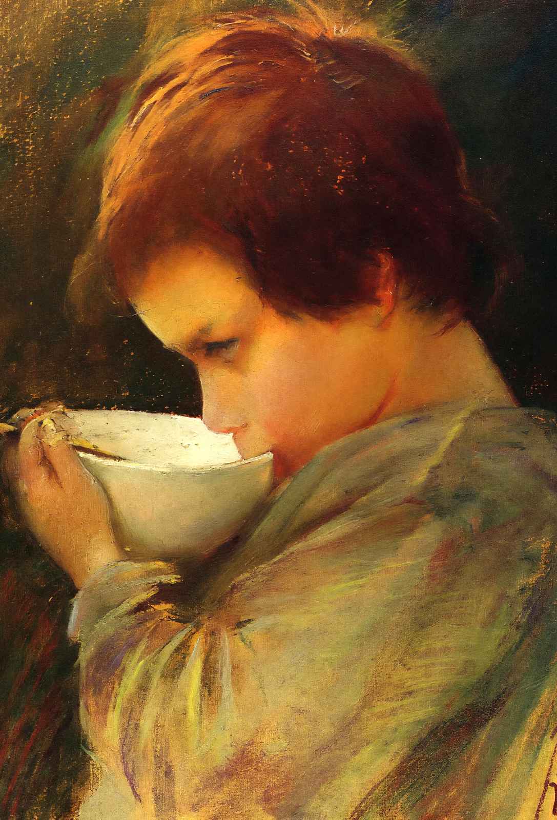 Child Drinking Milk 1868 Painting by Mary Cassatt Art Print (6 Sizes)
