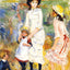 Children on the Seashore Fine Art Print 1883 by Pierre-Auguste Renoir (6 Sizes)