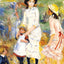 Children on the Seashore Fine Art Print 1883 by Pierre-Auguste Renoir (6 Sizes)