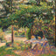 Children in a Garden at Eragny Art Print 1892 by Camille Pissarro (6 Sizes)