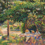 Children in a Garden at Eragny Art Print 1892 by Camille Pissarro (6 Sizes)