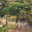 Children in a Garden at Eragny Art Print 1892 by Camille Pissarro (6 Sizes)
