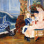 Children`s Afternoon at Wargemont (Marguerite) 1884 Art Print (6 Sizes)