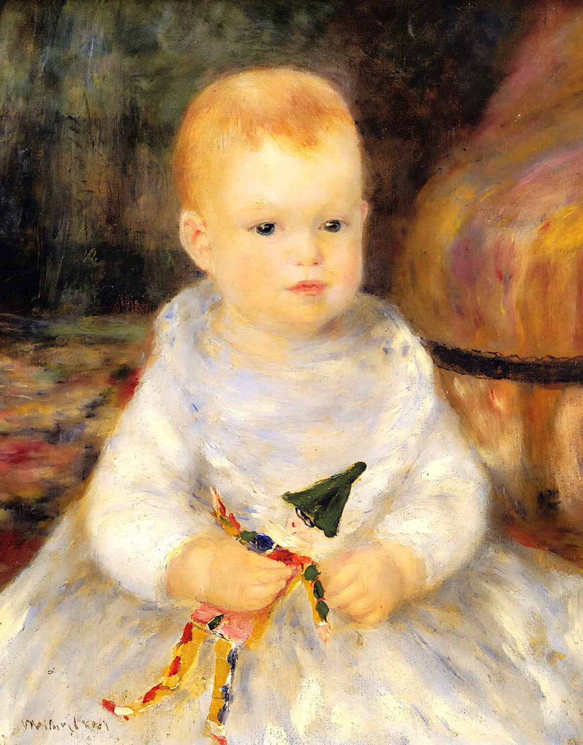 Child with Punch Doll 1875 by Pierre-Auguste Renoir Fine Art Print (6 Sizes)