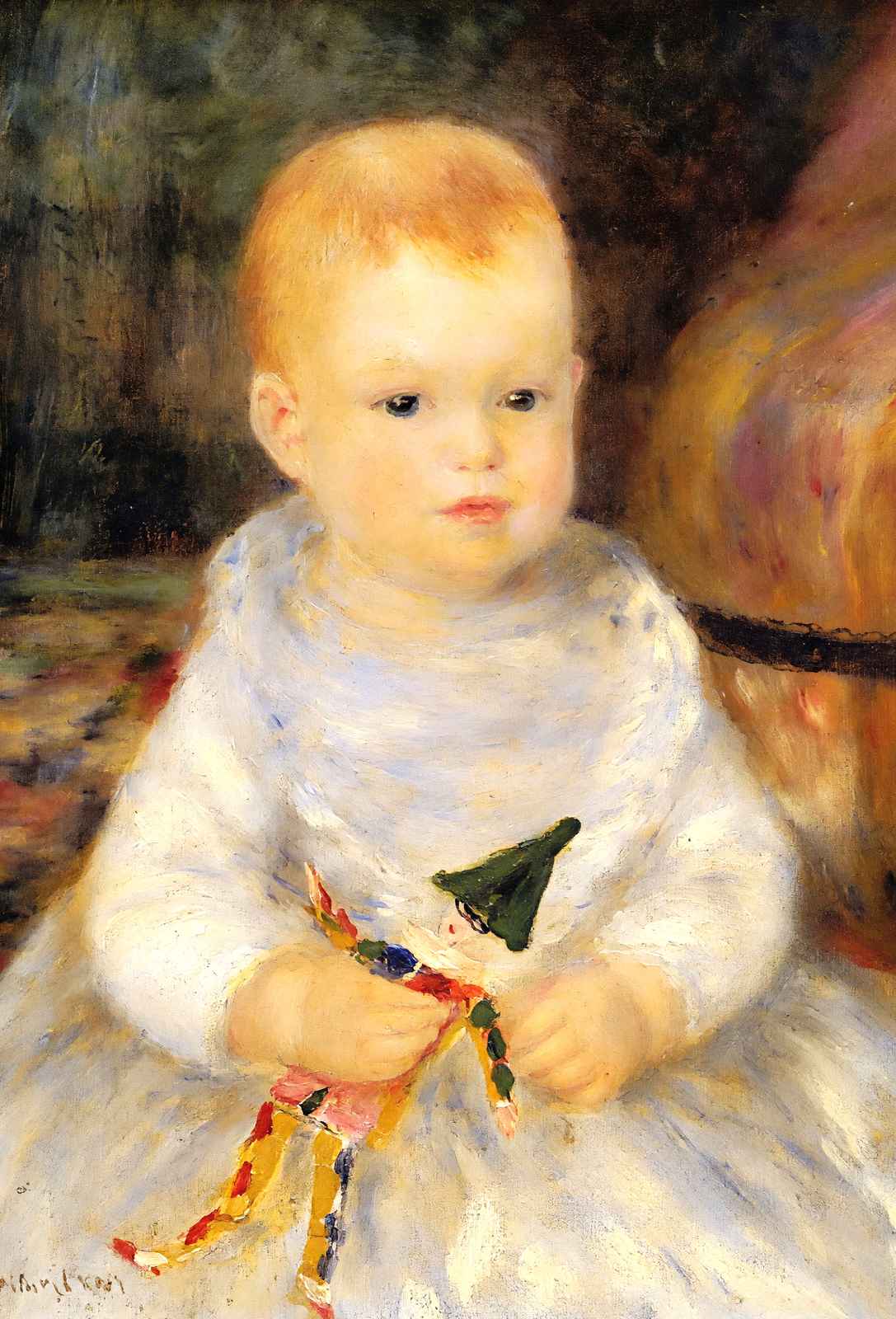Child with Punch Doll 1875 by Pierre-Auguste Renoir Fine Art Print (6 Sizes)