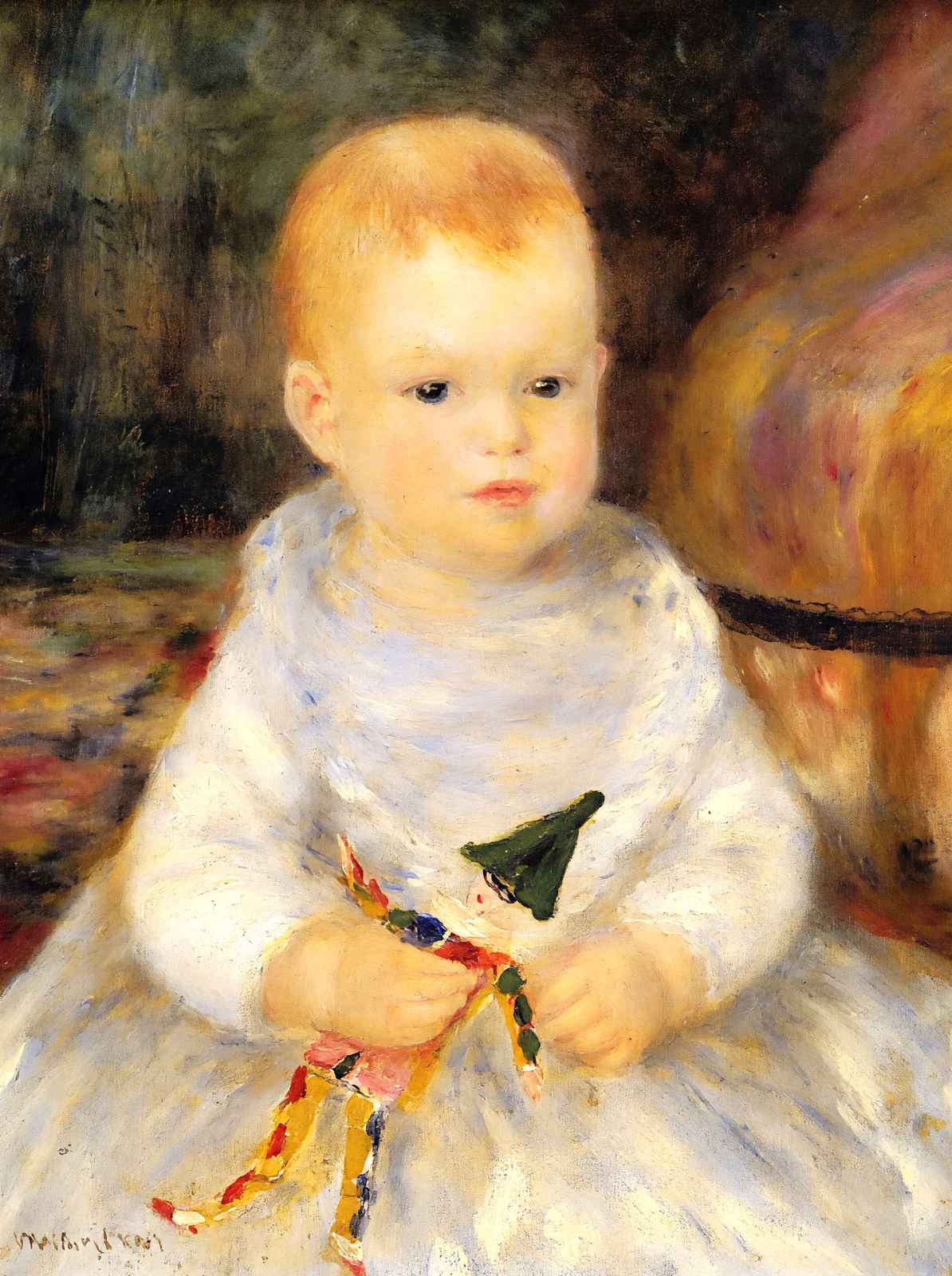 Child with Punch Doll 1875 by Pierre-Auguste Renoir Fine Art Print (6 Sizes)