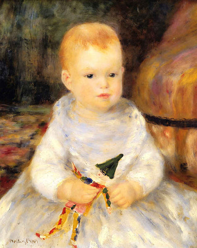 Child with Punch Doll fine art print by Pierre-Auguste Renoir (1875)