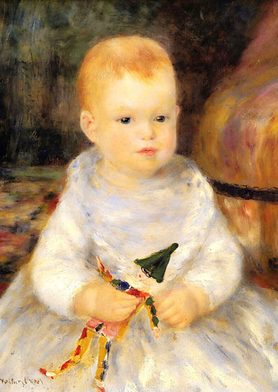 Child with Punch Doll 1875 by Pierre-Auguste Renoir Fine Art Print (6 Sizes)