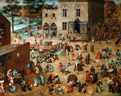Children's Games art print by Pieter Bruegel the Elder