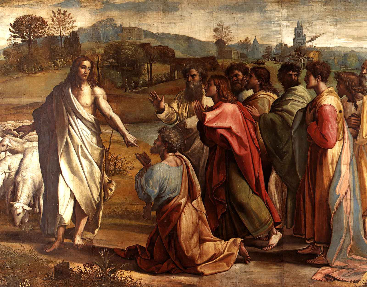 Christ's Charge to St. Peter 1515 Art Print (6 Sizes) - Reproduction