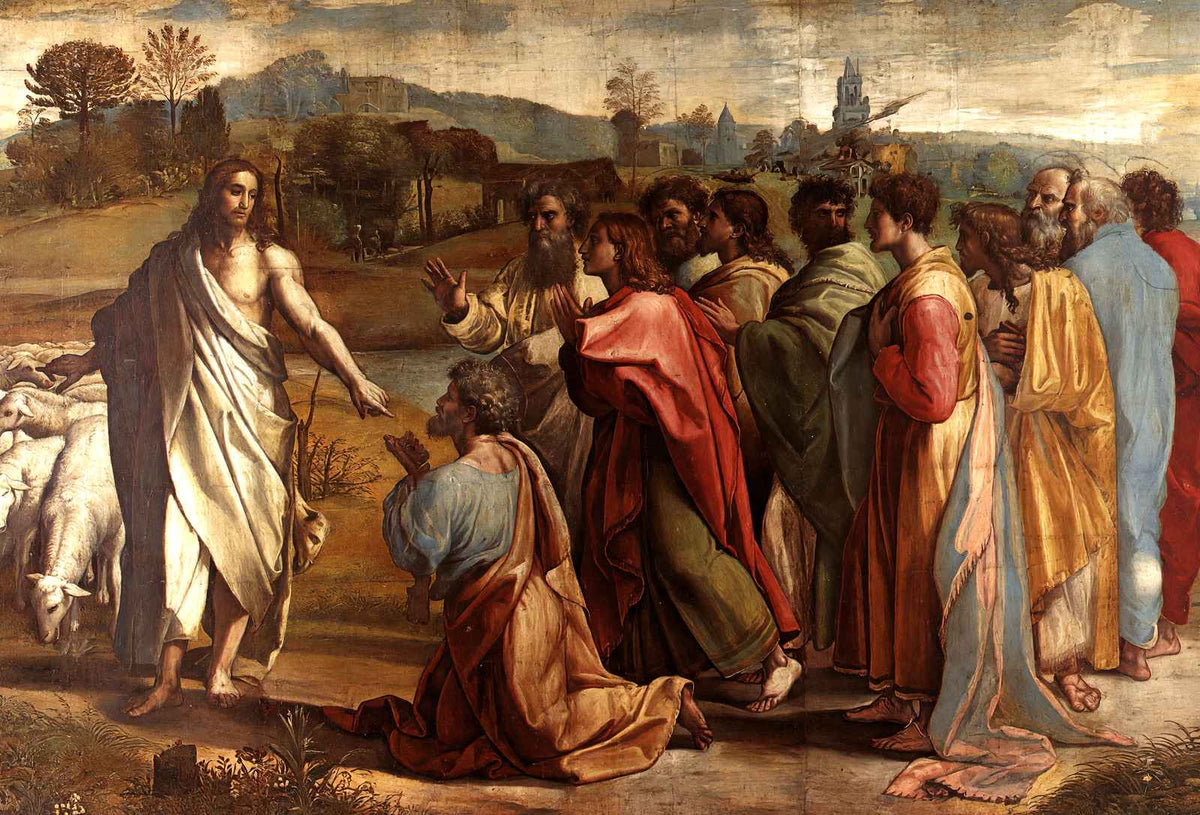 Christ's Charge to St. Peter 1515 Art Print (6 Sizes) - Reproduction