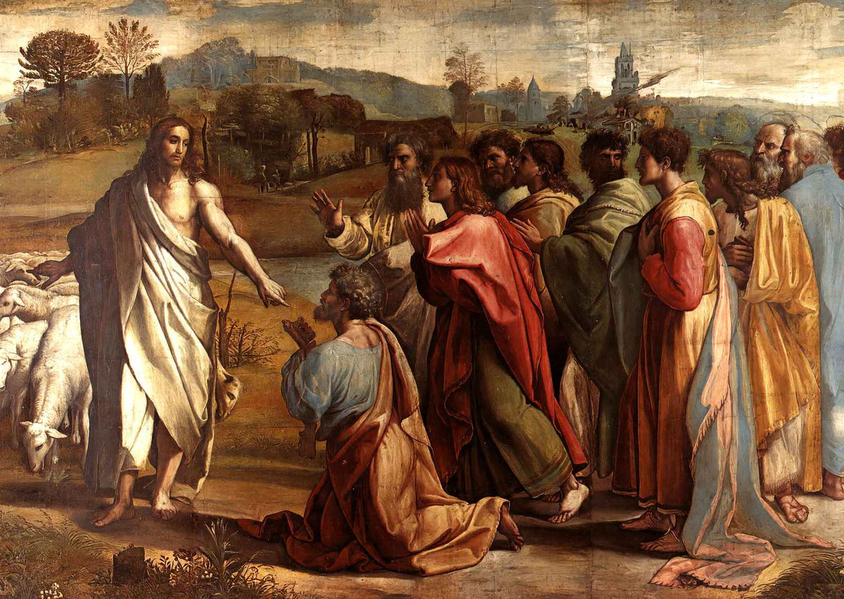 Christ's Charge to St. Peter 1515 Art Print (6 Sizes) - Reproduction