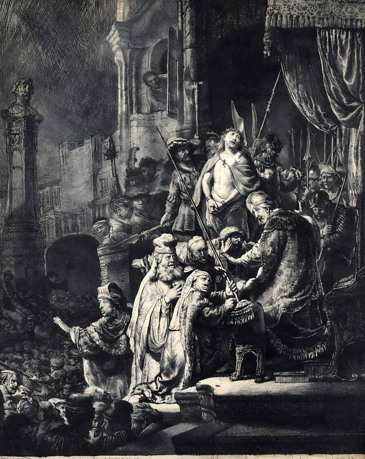 Christ Before Pilate art print by Rembrandt (1636)