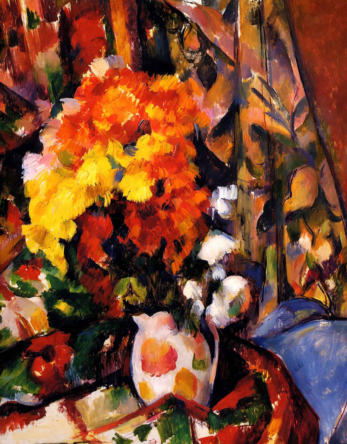Chrysanthemums Fine Art Print 1898 Painting by Paul Cezanne (6 Sizes)