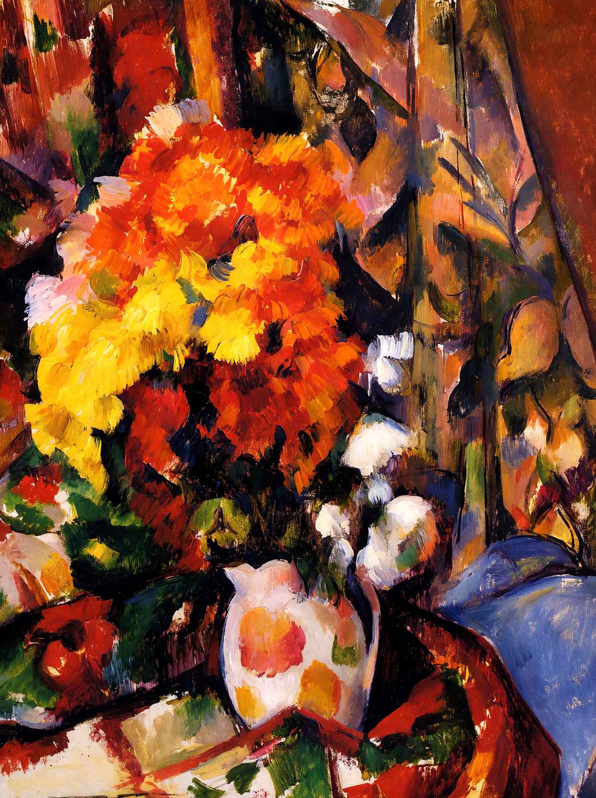 Chrysanthemums Fine Art Print 1898 Painting by Paul Cezanne (6 Sizes)
