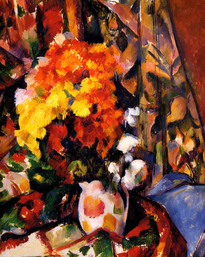 Chrysanthemums painting by Paul Cezanne (1898)