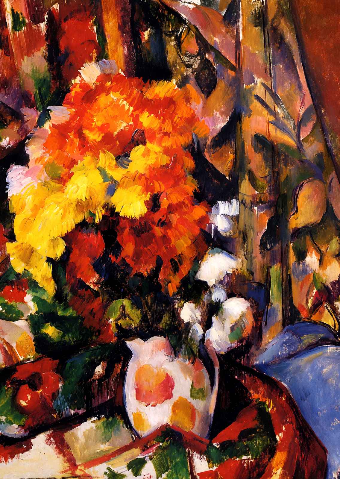 Chrysanthemums Fine Art Print 1898 Painting by Paul Cezanne (6 Sizes)