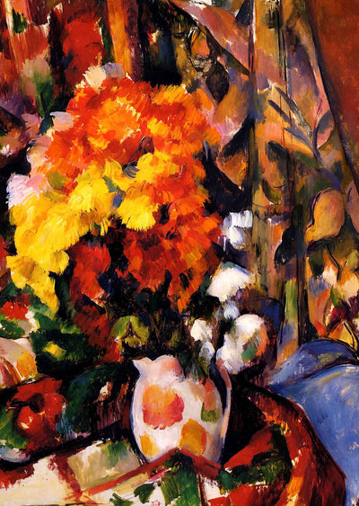 Chrysanthemums Fine Art Print 1898 Painting by Paul Cezanne (6 Sizes)